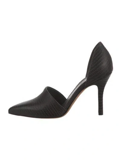 Pre-owned Vince Leather D'orsay Pumps In Brown