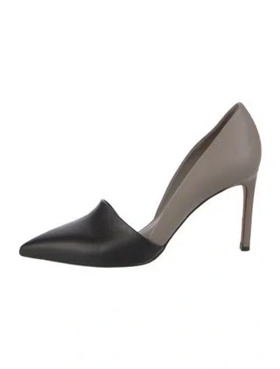 Pre-owned Vince Leather D'orsay Pumps In Multi