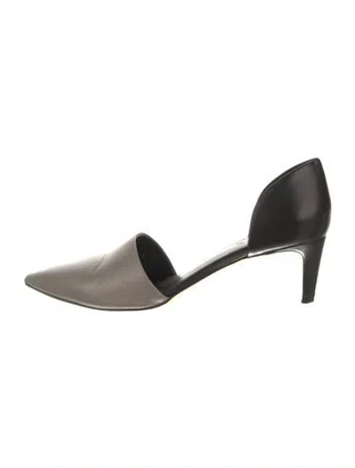 Pre-owned Vince Leather D'orsay Pumps In Multi