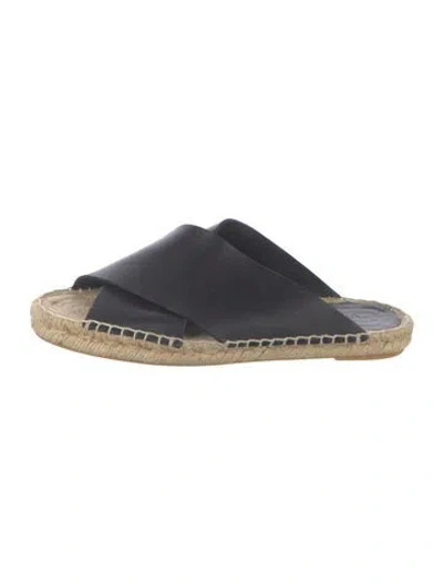 Pre-owned Vince Leather Espadrilles In Blue