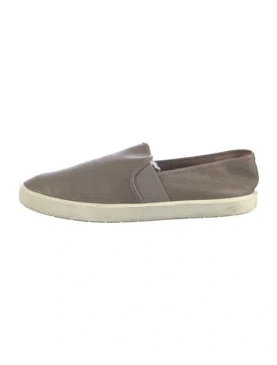 Pre-owned Vince Leather Espadrilles In Grey