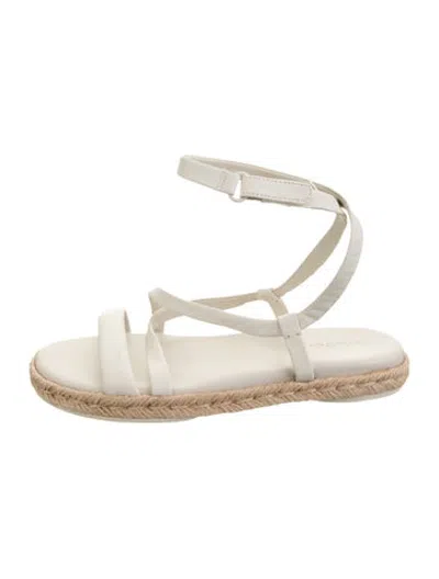 Pre-owned Vince Leather Espadrilles In White