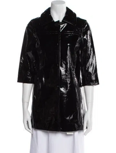 Pre-owned Vince Leather Evening Jacket In Black