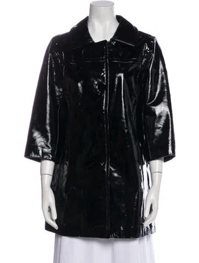 Pre-owned Vince Leather Evening Jacket In Black