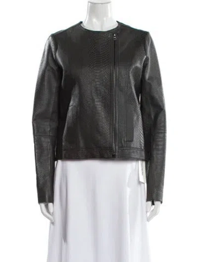 Pre-owned Vince Leather Evening Jacket In Black