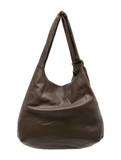 Pre-owned Vince Leather Hobo W/ Tags In Brown