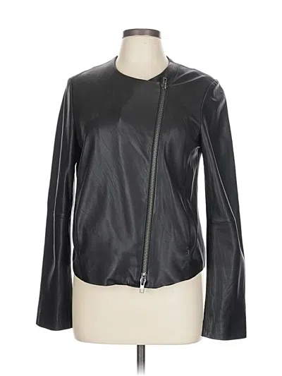 Pre-owned Vince Leather Jacket In Black