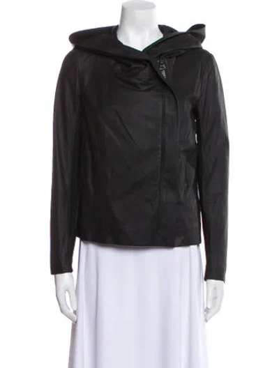 Pre-owned Vince Leather Jacket In Black