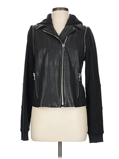 Pre-owned Vince Leather Jacket In Black