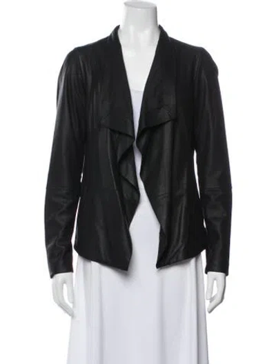 Pre-owned Vince Leather Jacket In Black