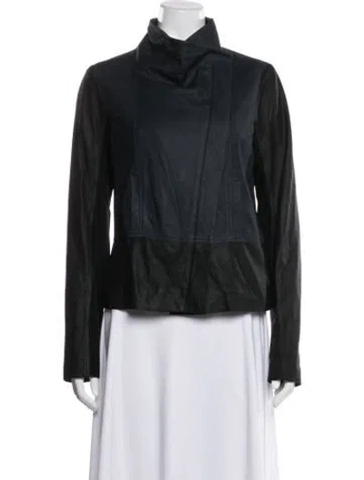Pre-owned Vince Leather Jacket In Black