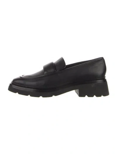 Pre-owned Vince Leather Loafers In Blue