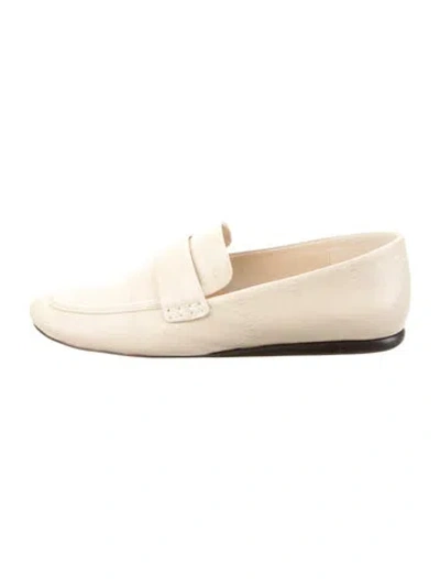 Pre-owned Vince Leather Loafers In Gold