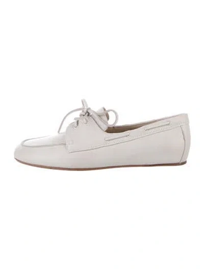 Pre-owned Vince Leather Loafers In Grey