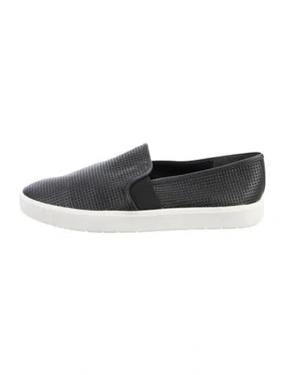 Pre-owned Vince Leather Loafers In Silver