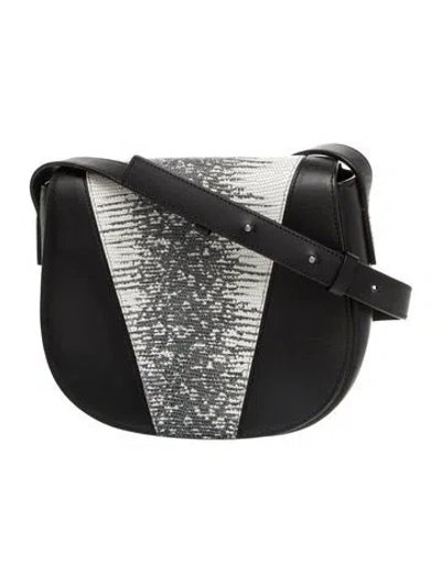 Pre-owned Vince Leather Messenger Bag In Black