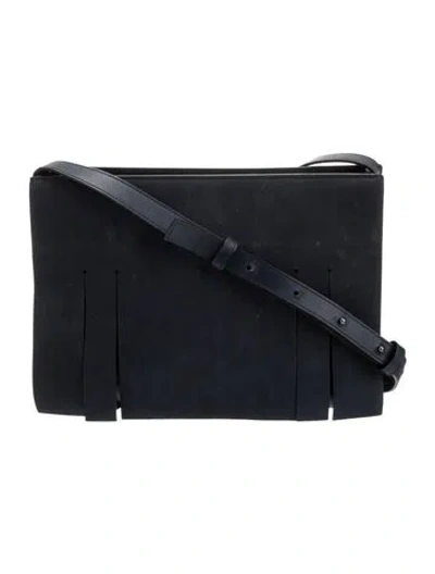 Pre-owned Vince Leather Messenger Bag In Blue