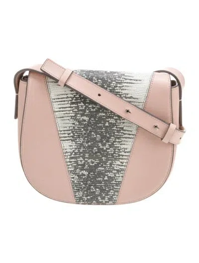 Pre-owned Vince Leather Messenger Bag In Pink