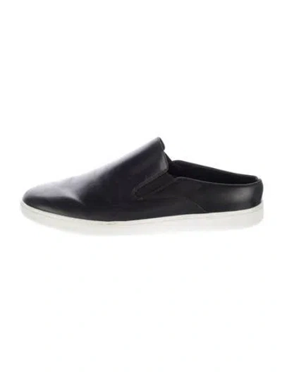 Pre-owned Vince Leather Mules In Black