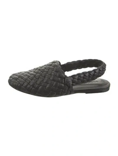 Pre-owned Vince Leather Mules In Black