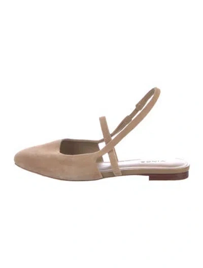 Pre-owned Vince Leather Mules In Neutral