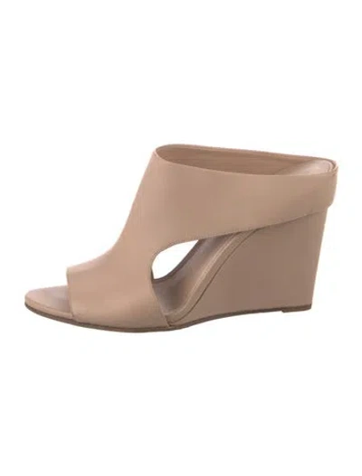 Pre-owned Vince Leather Mules In Pink