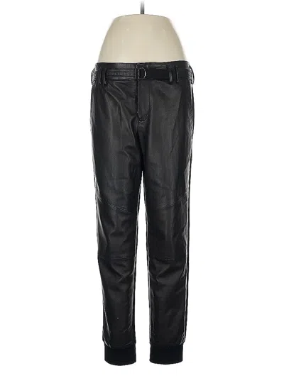 Pre-owned Vince Leather Pants In Black