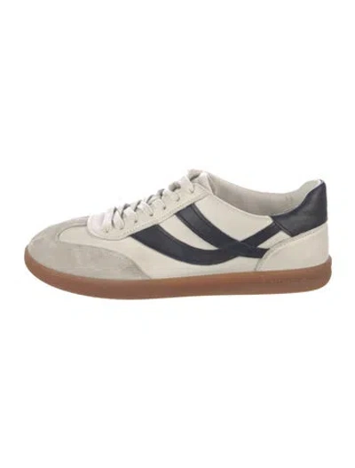 Pre-owned Vince Leather Printed Sneakers In Neutral