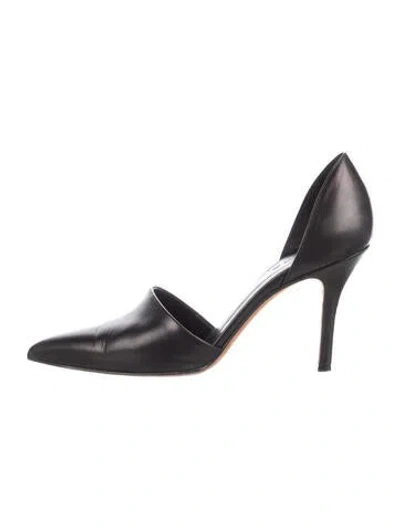 Pre-owned Vince Leather Pumps In Black