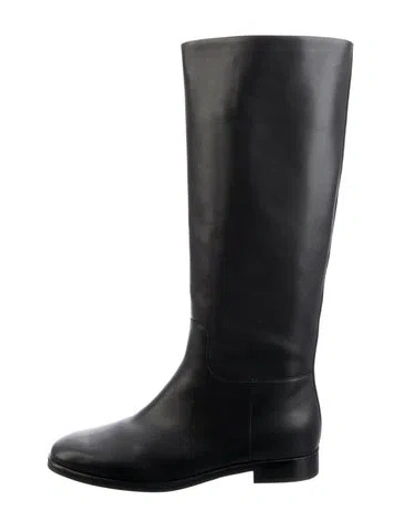 Pre-owned Vince Leather Riding Boots W/ Tags In Multi