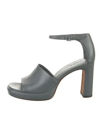 Pre-owned Vince Leather Sandals In Blue
