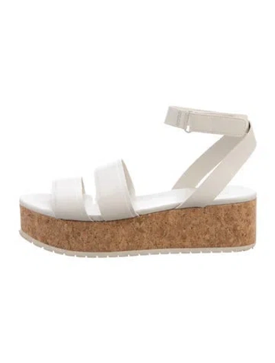 Pre-owned Vince Leather Sandals In Neutrals