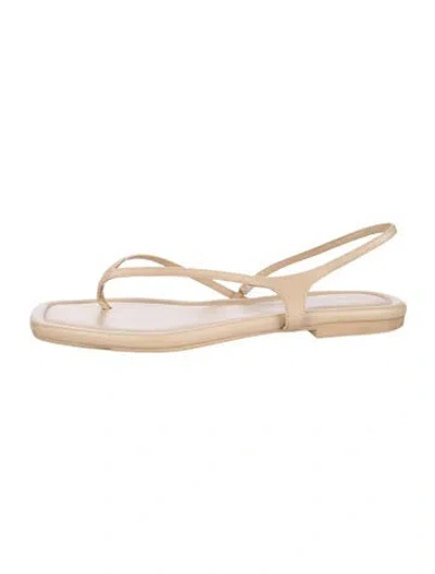 Pre-owned Vince Leather Sandals In White