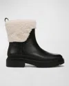 Vince Percie Genuine Shearling Bootie In Black