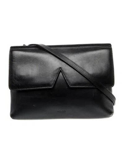 Pre-owned Vince Leather Shoulder Bag In Gray