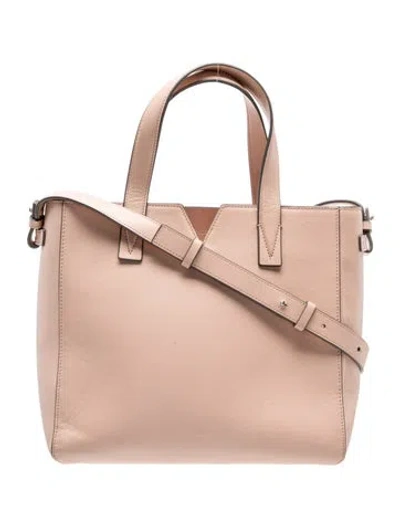 Pre-owned Vince Leather Shoulder Bag In Pink