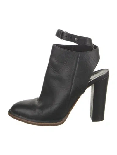 Pre-owned Vince Leather Slingback Pumps In Black