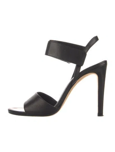 Pre-owned Vince Leather Slingback Pumps In Black
