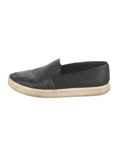 Pre-owned Vince Leather Sneakers In Black