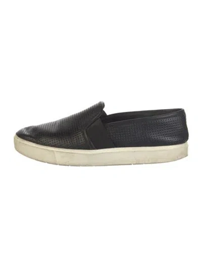 Pre-owned Vince Leather Sneakers In Black