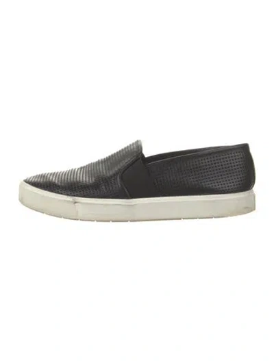 Pre-owned Vince Leather Sneakers In Black