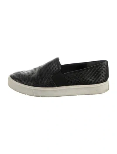 Pre-owned Vince Leather Sneakers In Black