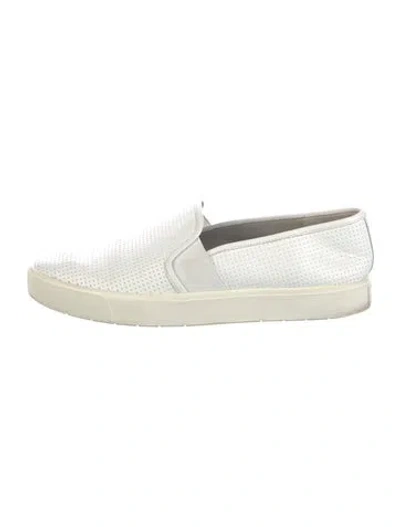 Pre-owned Vince Leather Sneakers In White