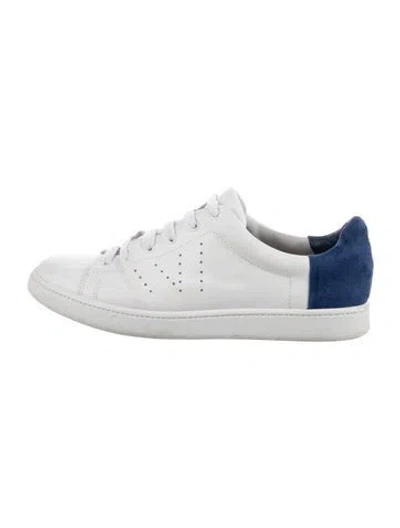 Pre-owned Vince Leather Sneakers In White