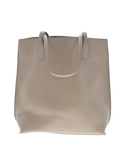 Pre-owned Vince Leather Tote Bag In Gray