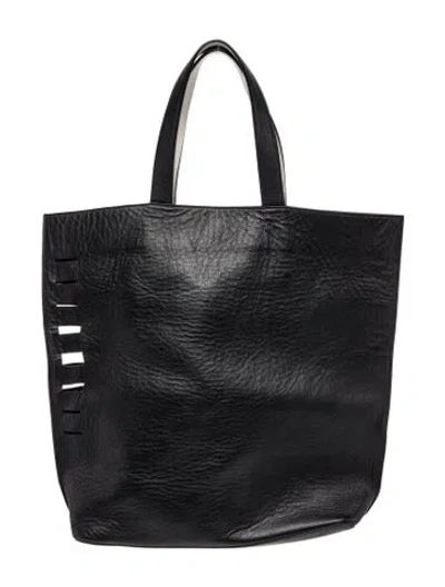 Pre-owned Vince Leather Tote In Black