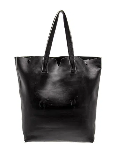 Pre-owned Vince Leather Tote In Black