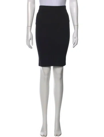 Pre-owned Vince Leather Trim Embellishment Mini Skirt In Black