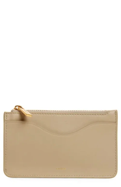 Vince Leather Zip-top Card Case