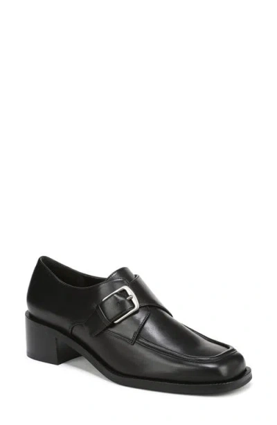 Vince Lennox Monk Strap Shoe In Black